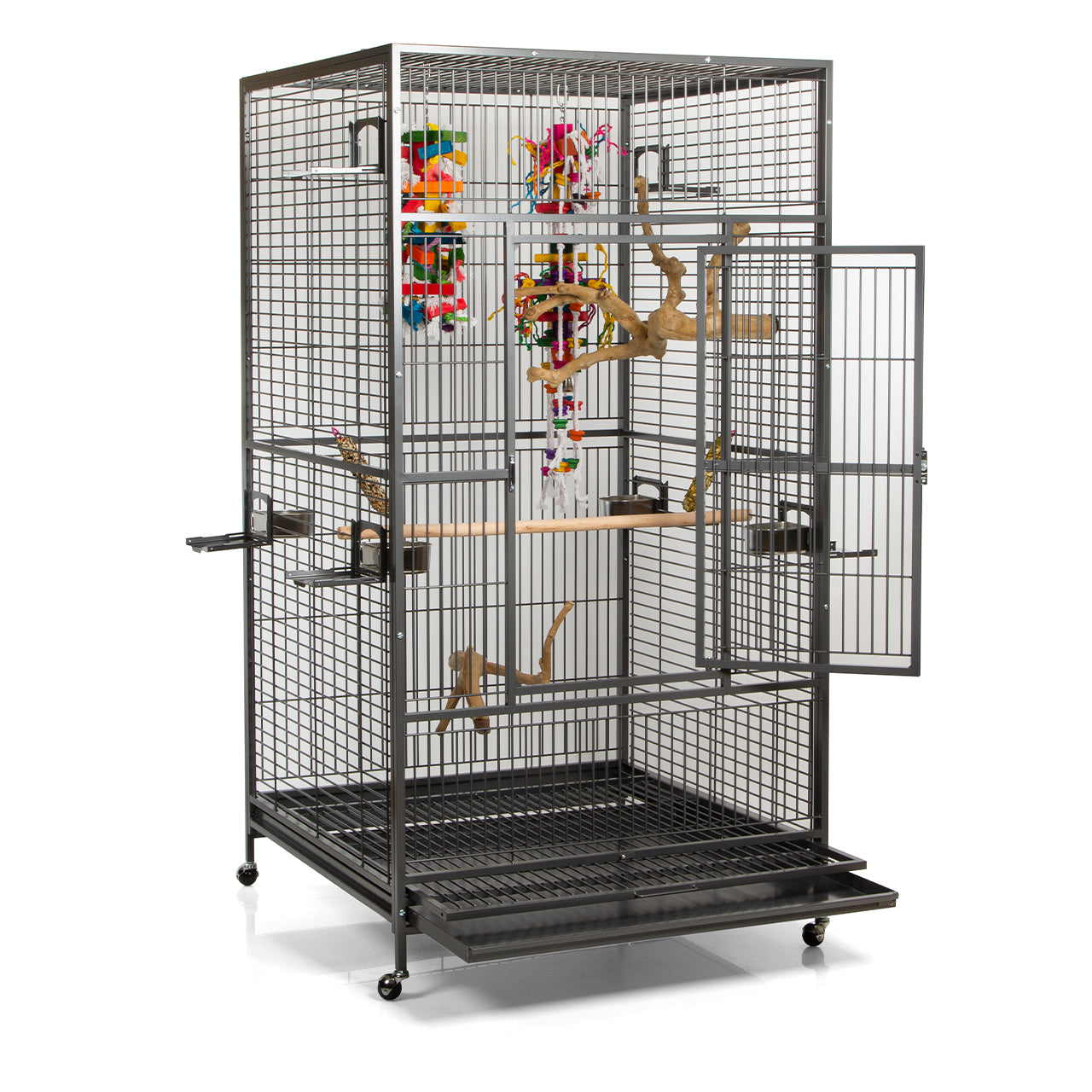 Vogel kooi voor grote parkiet, ara of papegaai