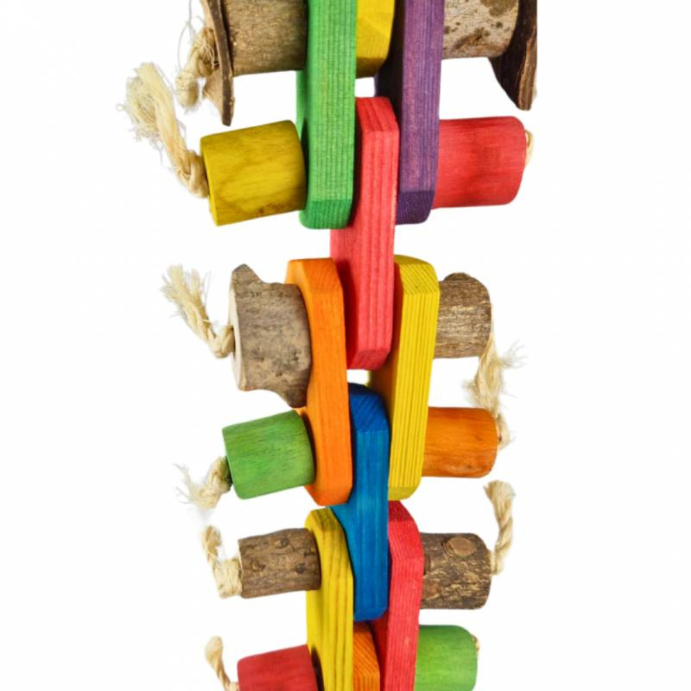 Back Zoo Nature Pepper Wood sloop speelgoed papegaai