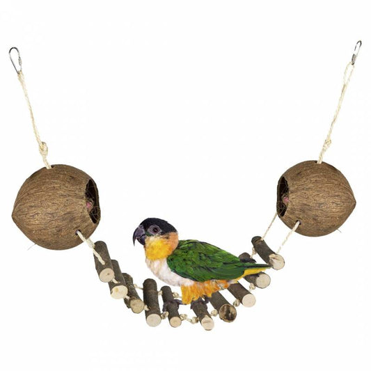 Vogelspeelgoed kokosnoot brug ladder